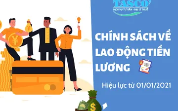 Chính sách mới về lao động tiền lương có hiệu lực từ 01/01/2021