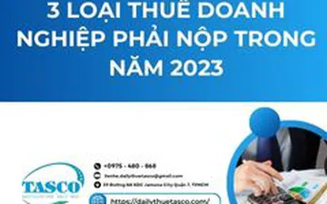 3 loại thuế doanh nghiệp phải nộp trong năm 2023