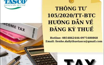 Thông tư 105/2020/TT-BTC của Bộ Tài chính về hướng dẫn đăng ký thuế