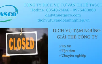 DỊCH VỤ TẠM NGƯNG, GIẢI THẾ CÔNG TY
