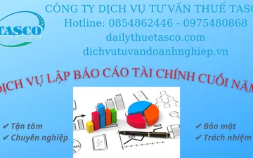 DỊCH VỤ LẬP BÁO CÁO TÀI CHÍNH CUỐI NĂM