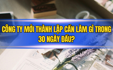 Công ty mới thành lập cần làm gì trong 30 ngày đầu?