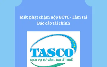 Mức phạt chậm nộp BCTC - Làm sai Báo cáo tài chính