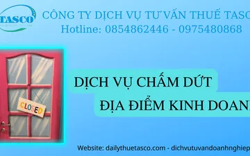 DỊCH VỤ CHẤM DỨT ĐỊA ĐIỂM KINH DOANH