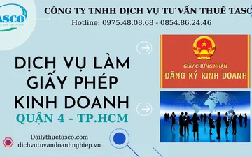 Dịch vụ làm giấy phép kinh doanh tại quận 4 chuyên nghiệp - giá rẻ