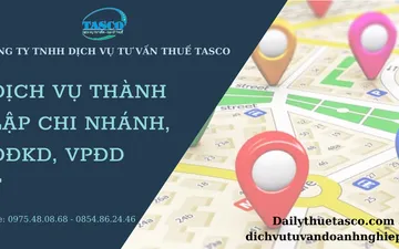 DỊCH VỤ THÀNH LẬP CHI NHÁNH, ĐĐKD, VPĐD CHỈ TỪ 900.000 ĐỒNG