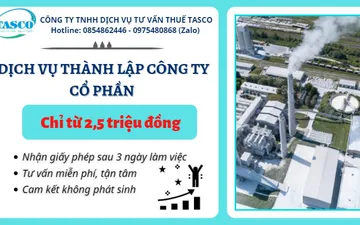 Dịch vụ thành lập công ty cổ phần trọn gói - Chi phí chỉ từ 2,5 triệu đồng