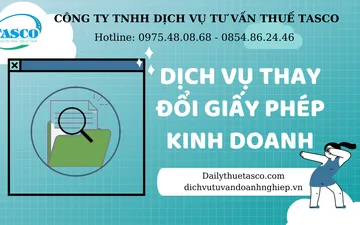 Dịch vụ thay đổi giấy phép kinh doanh uy tín - giá rẻ