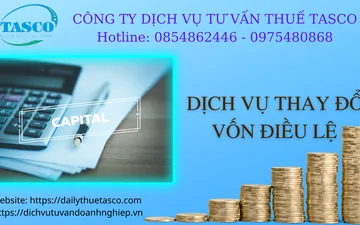 DỊCH VỤ THAY ĐỔI VỐN ĐIỀU LỆ