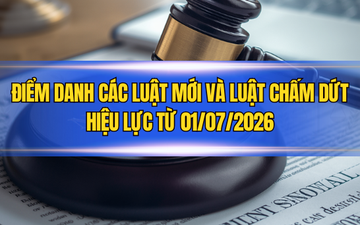 Điểm danh các luật mới và luật chấm dứt hiệu lực từ 01/07/2026