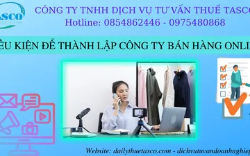 Conditions for setting up an online sales company