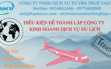 Conditions for establishing a travel service business