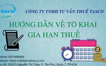 Hướng dẫn về tờ khai gia hạn thuế