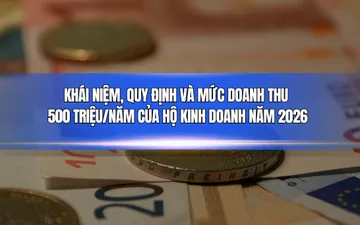 Khái niệm, quy định và mức doanh thu 500 triệu/năm của hộ kinh doanh năm 2026