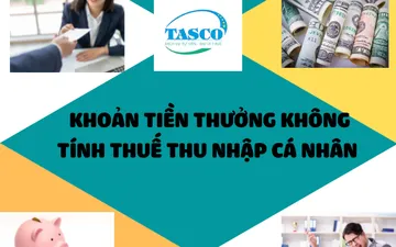 KHOẢN TIỀN THƯỞNG KHÔNG TÍNH THUẾ THU NHẬP CÁ NHÂN