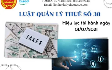 Luật quản lý thuế số 38/2019/QH14 - quản lý thuế và các khoản thu ngân sách nhà nước