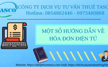 Some instructions on electronic invoices