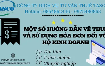 SOME GUIDANCE ON TAX AND USE OF INVOICES FOR BUSINESS HOUSEHOLDS