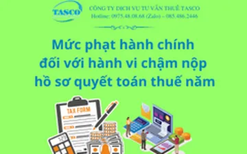 Mức phạt hành chính đối với hành vi chậm nộp hồ sơ quyết toán thuế năm