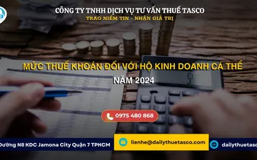 Mức thuế khoán hộ kinh doanh cá thể năm 2024