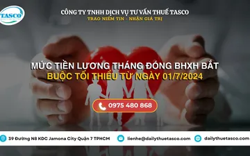 Mức tiền lương tháng đóng BHXH bắt buộc tối thiểu từ ngày 01/7/2024