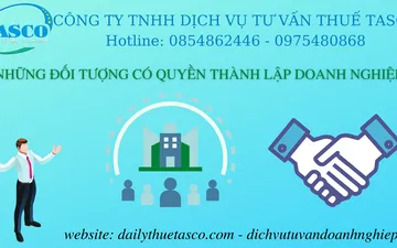 Những đối tượng có quyền thành lập doanh nghiệp