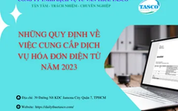 Những quy định về việc cung cấp dịch vụ hóa đơn điện tử năm 2023