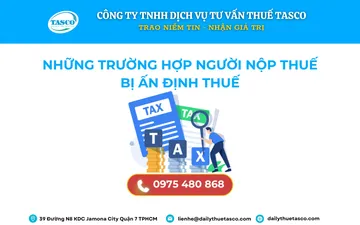 NHỮNG TRƯỜNG HỢP NGƯỜI NỘP THUẾ BỊ ẤN ĐỊNH THUẾ