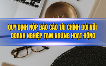Quy định nộp báo cáo tài chính đối với doanh nghiệp tạm ngừng hoạt động