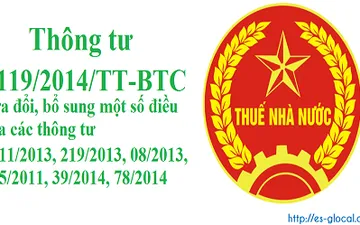THÔNG TƯ 119/2014/TT-BTC