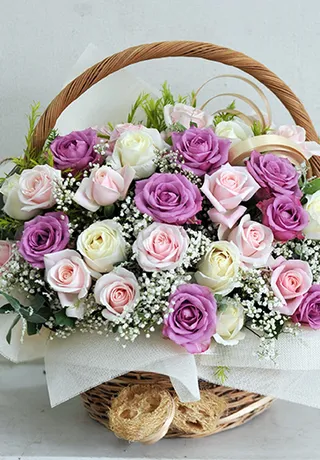 Giỏ Hoa Tặng Ngày Lễ Giàu Sang