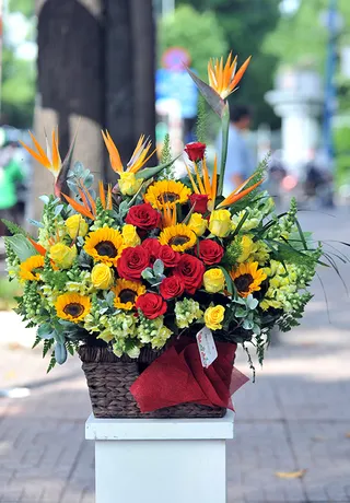 Giỏ Hoa Cảm Ơn