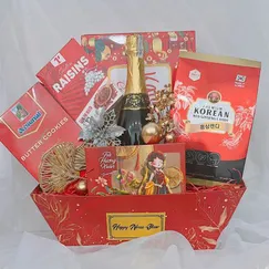 Quà tết hamper khay thuyền