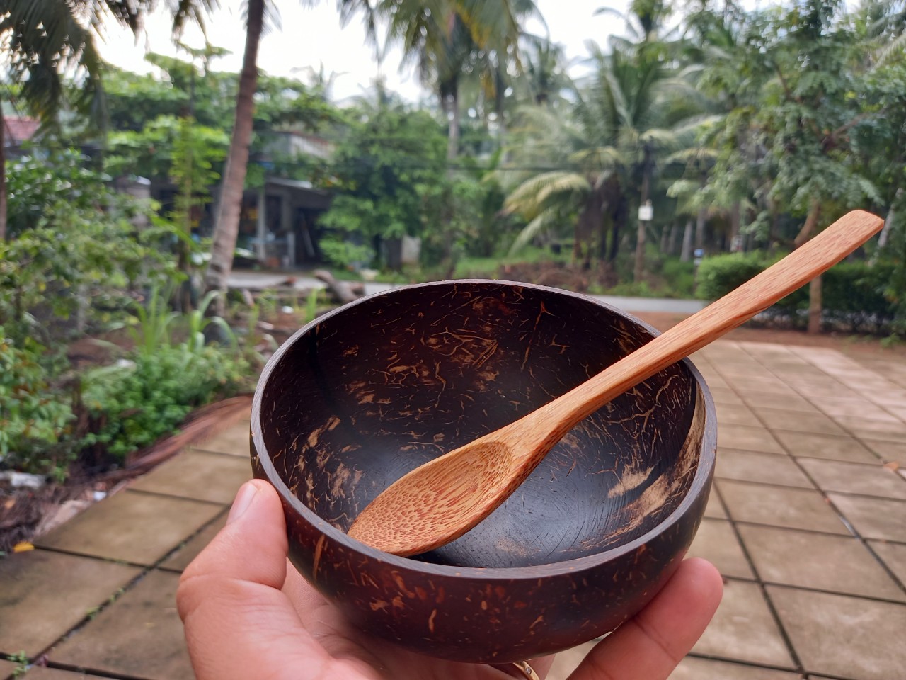 Muỗng dừa 19cm - Mỹ Nghệ Dừa Nam Trang