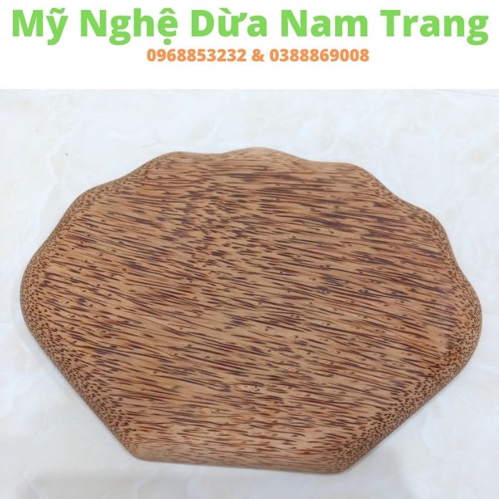 Dĩa gỗ dừa vỏ sò - Mỹ Nghệ Dừa Nam Trang