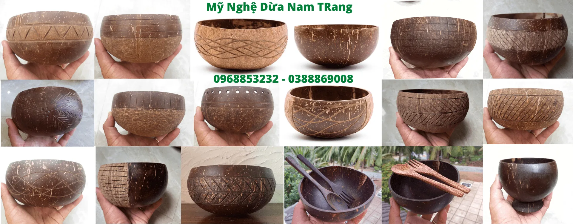 Tô gáo kiểu mỹ nghệ dừa nam trang