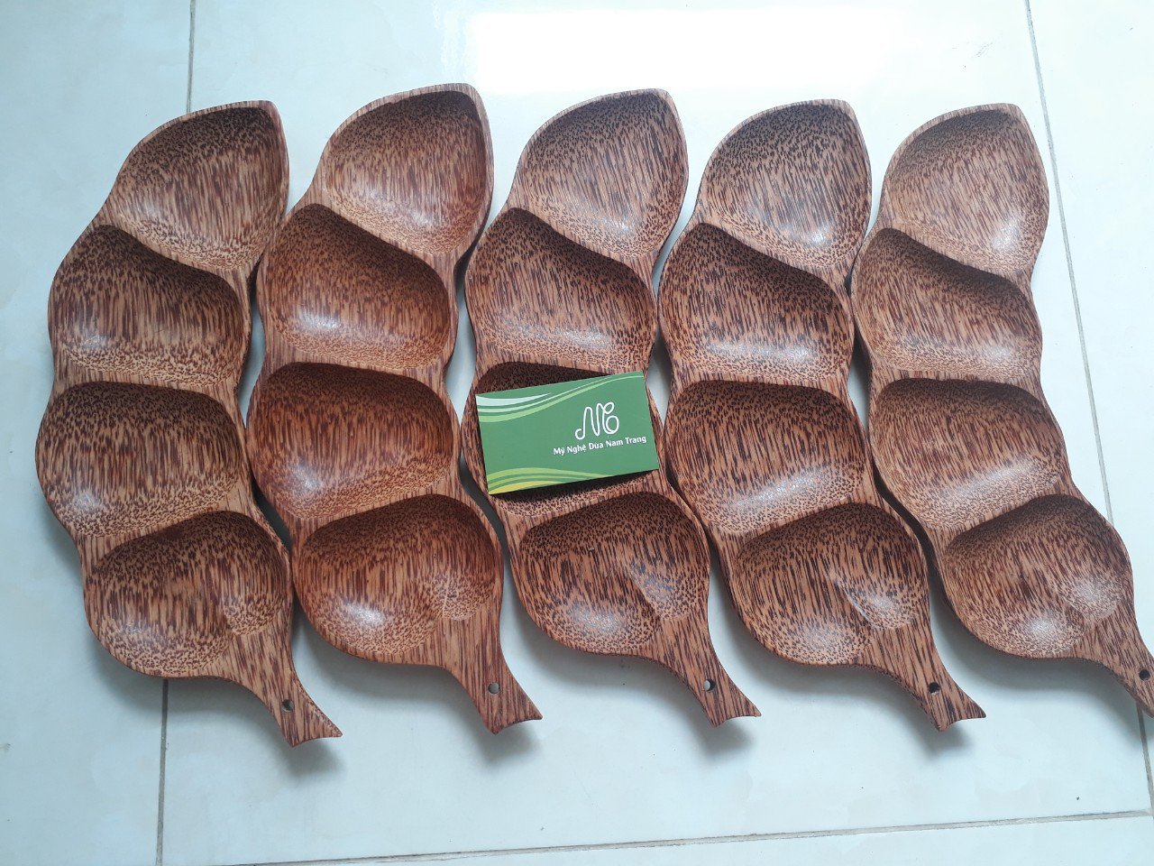 Dĩa me gỗ dừa mỹ nghệ - Mỹ Nghệ Dừa Nam Trang