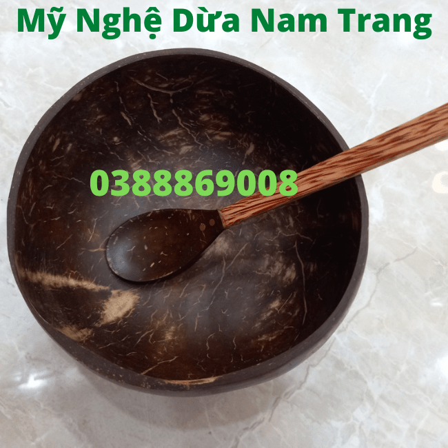Muỗng gáo dừa 19cm - Mỹ Nghệ Dừa Nam Trang