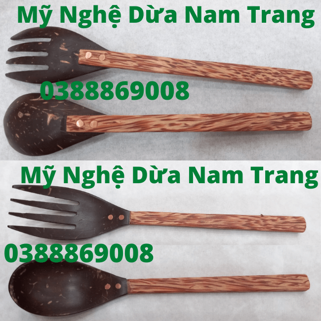 Muỗng gáo dừa 19cm - Mỹ Nghệ Dừa Nam Trang