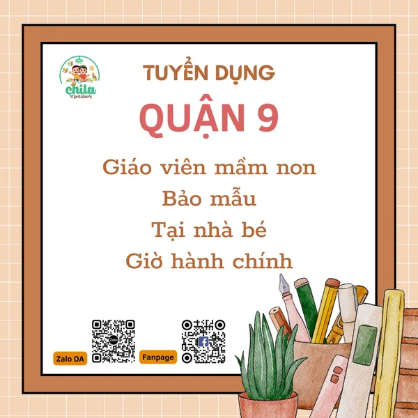 Cơ hội việc làm tại Chila Montessori Cơ Hội Việc Làm Tại Chila Montessori
