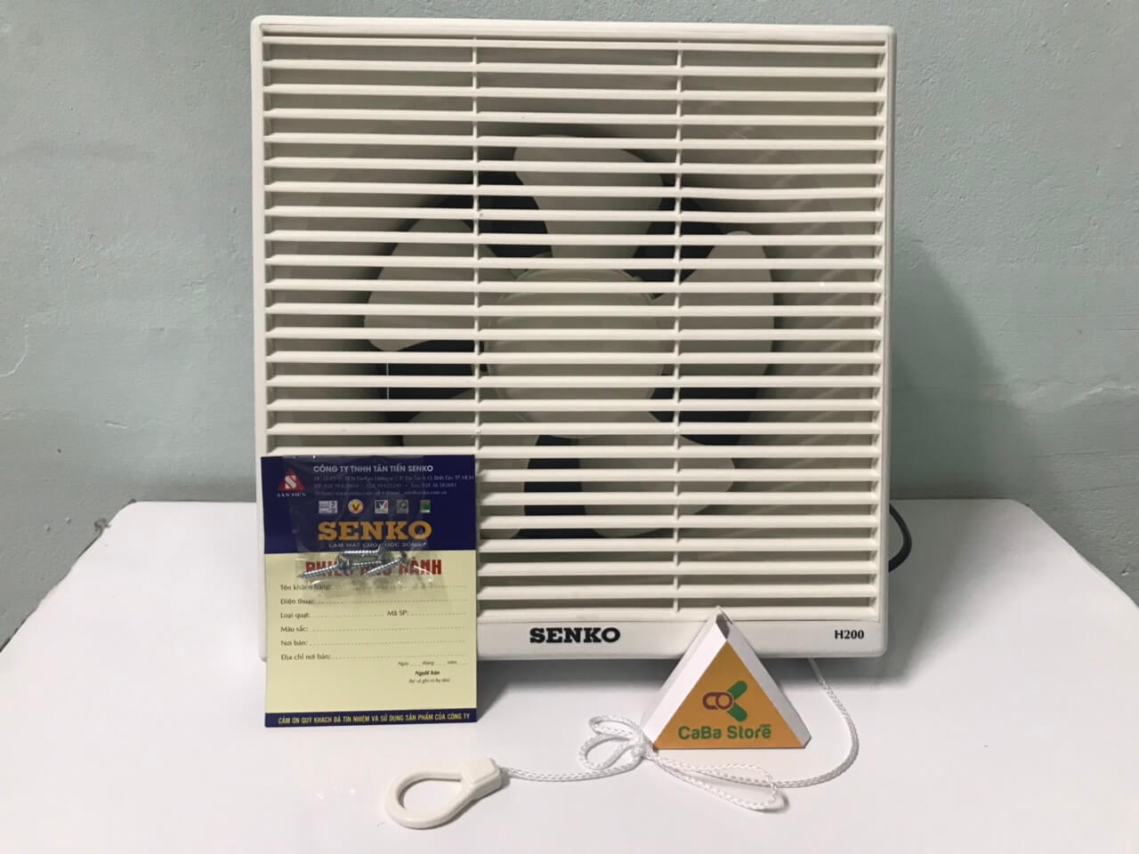Quạt hút Senko H200 | 2 chế độ gió - Bền bỉ - Vận hàng êm ái