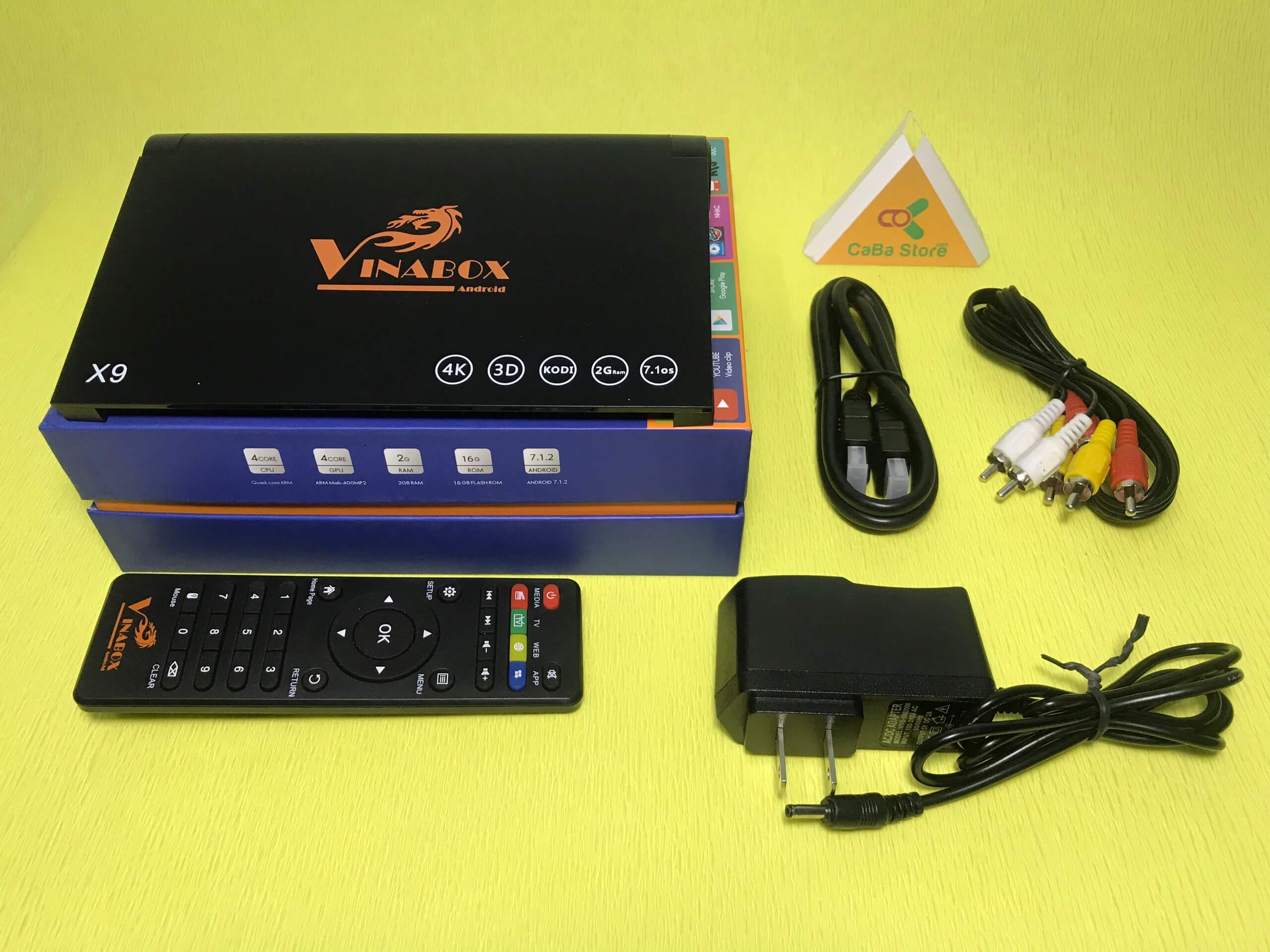 Android TV Box Vinabox X9 | Tìm kiếm qua giọng nói - RAM 2GB