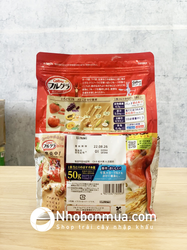 Ngũ cốc calbee Nhật Bản 750g mới về chính hãng giá tốt nhất thị trường