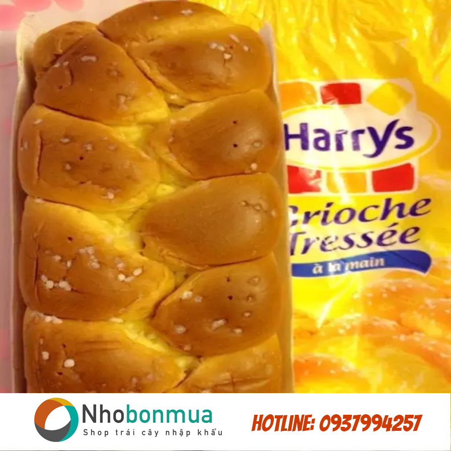 Bánh mì hoa cúc Pháp Harrys Brioche 515g mới