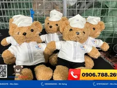 Gấu bông mặc áo in logo - Quà tặng độc đáo, ý nghĩa cho doanh nghiệp