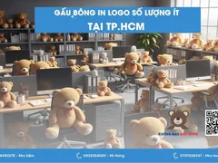 Gấu Bông In Logo Số Lượng Ít Tại TP.HCM