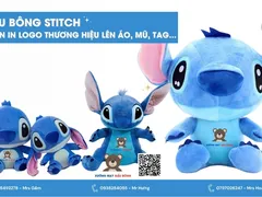 Gấu bông Stitch – Nhận in logo thương hiệu lên áo, mũ, tag… theo yêu cầu