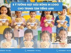 5 Ý tưởng đặt gấu bông in logo cho trung tâm Tiếng Anh