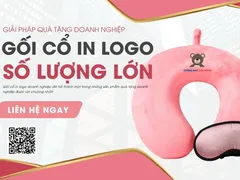 Gối cổ in logo số lượng lớn – Giá sỉ, in ấn sắc nét, giao hàng tận nơi