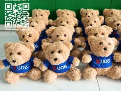 4 Ứng dụng của gấu bông thêu logo